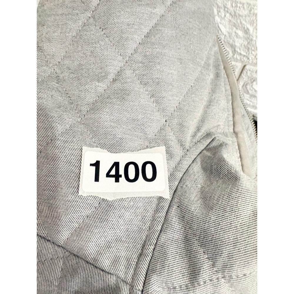 Banana Republic Womens Quilted Vest Size Small Gray Full Zip‎ Pockets Tie Sides - Picture 9 of 9